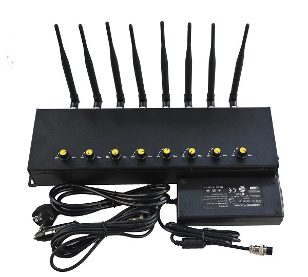 Desktop 8 Antennas Cell Phone WiFi GSM Signal Jammer