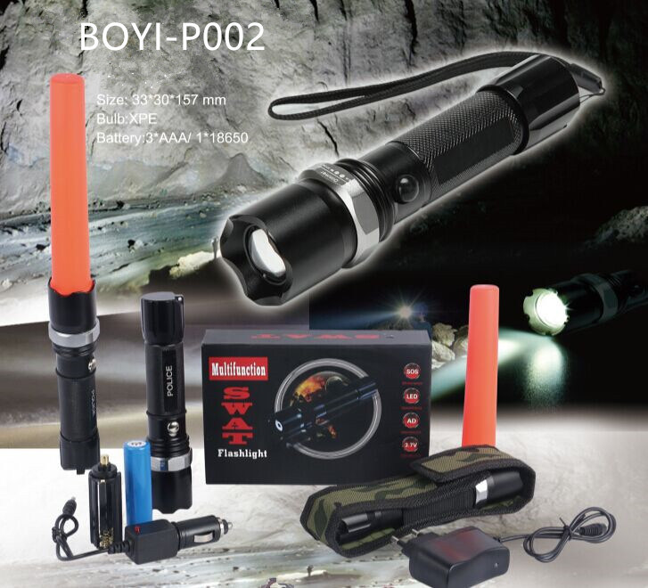 Small Portable Power Beam Rechargeable Flashlight Tourch