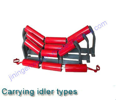 Rubber Coated Belt Conveyor Idler Roller Carrying Roller