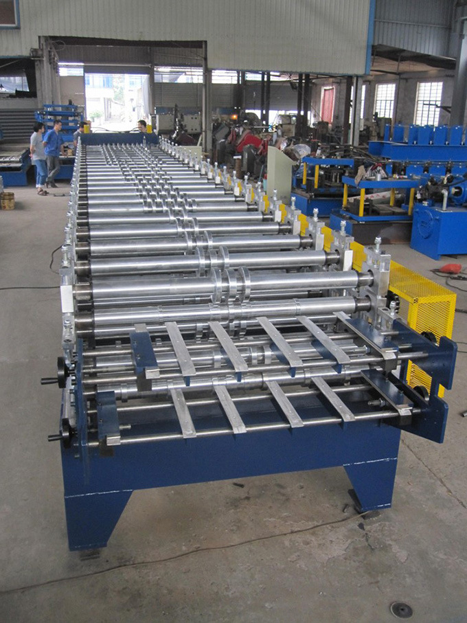 Double Layer Ibr Trapezoidal Metal Aluminum Roofing Roll Forming Machine