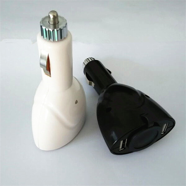 New Brand 12V Cigarette Lighter Interface and Two 1 a USB Interface for Phone