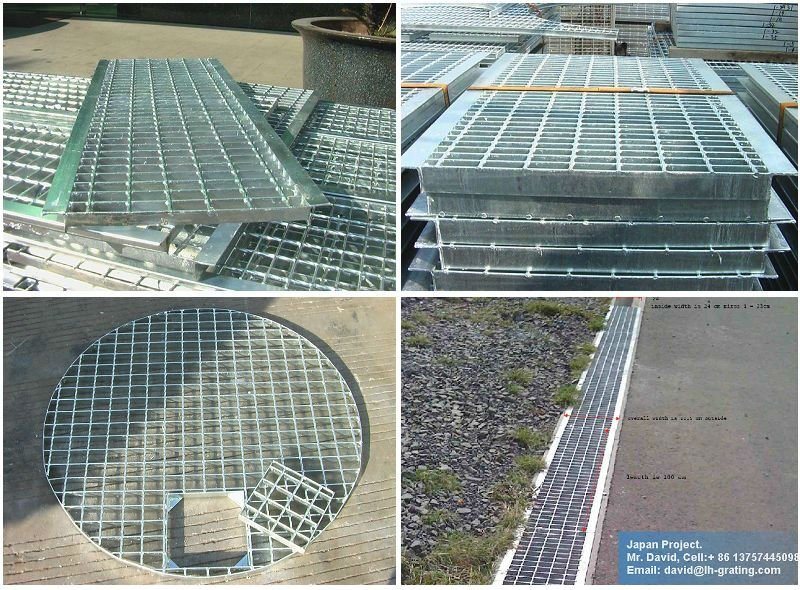 Black Steel Grating Without Any Coating for Floor and Trench Cover