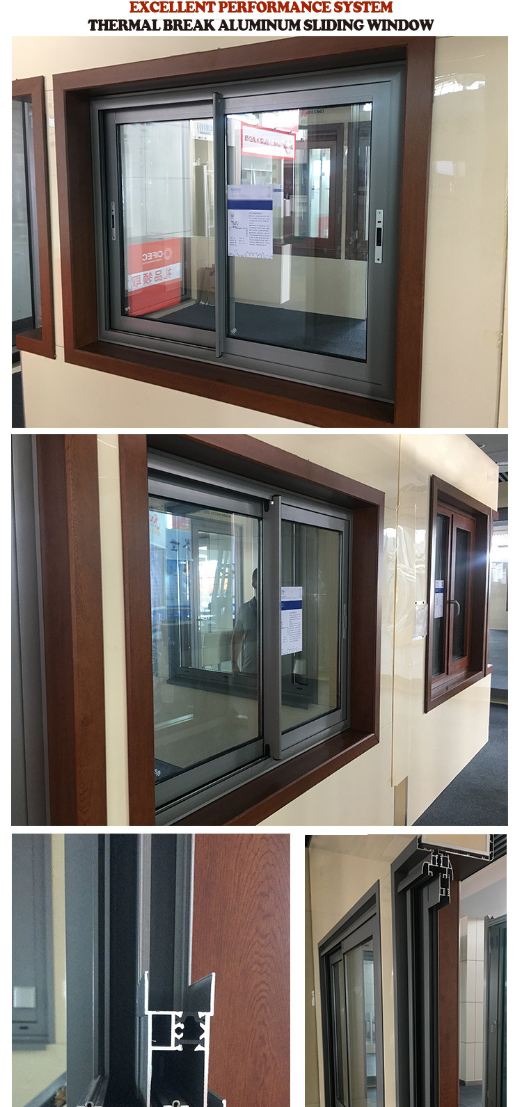 Aluminum Sliding Window for Villa