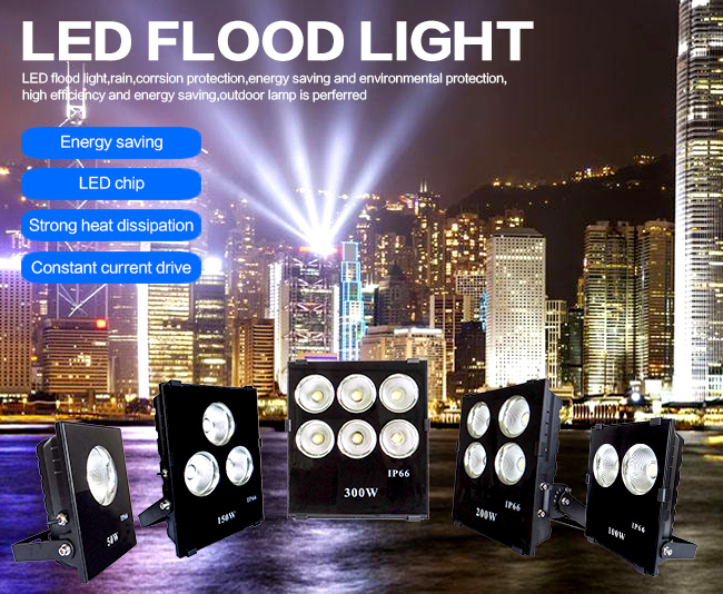 100W Best Outdoor Spotlight Flood Lighting IP66 LED Flood Light