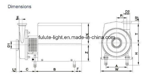 Efficient High Speed Stainless Steel Wine Centrifugal Pump Pompe Centrifuge