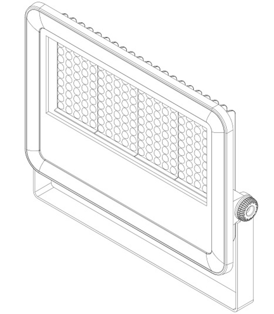 New Design Slim Type LED Flood Light 100W 120W 150W 200W 250W