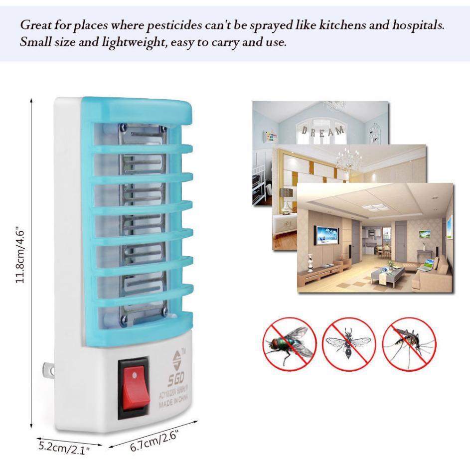 Mosquito Killer Lamps LED Socket Electric Mosquito Fly Bug Insect Trap Killer Zapper Night Lamp Lights Lighting EU Us