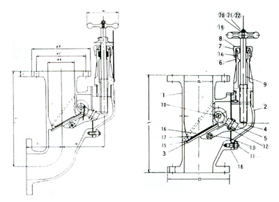 Marine Cast Steel Screw-Down Storm Valves