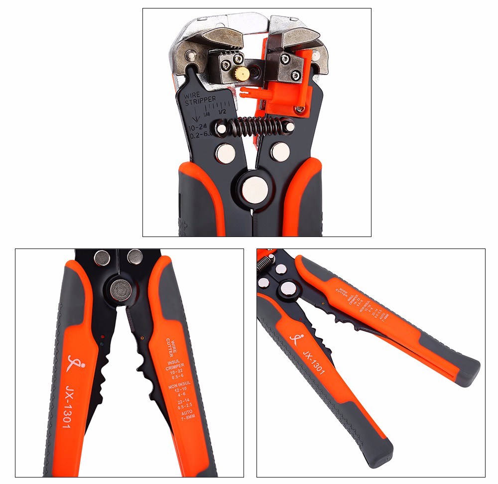 Cable Wire Stripper Cutter Crimper Automatic Multifunctional Tab Terminal Crimping Stripping Plier Tools