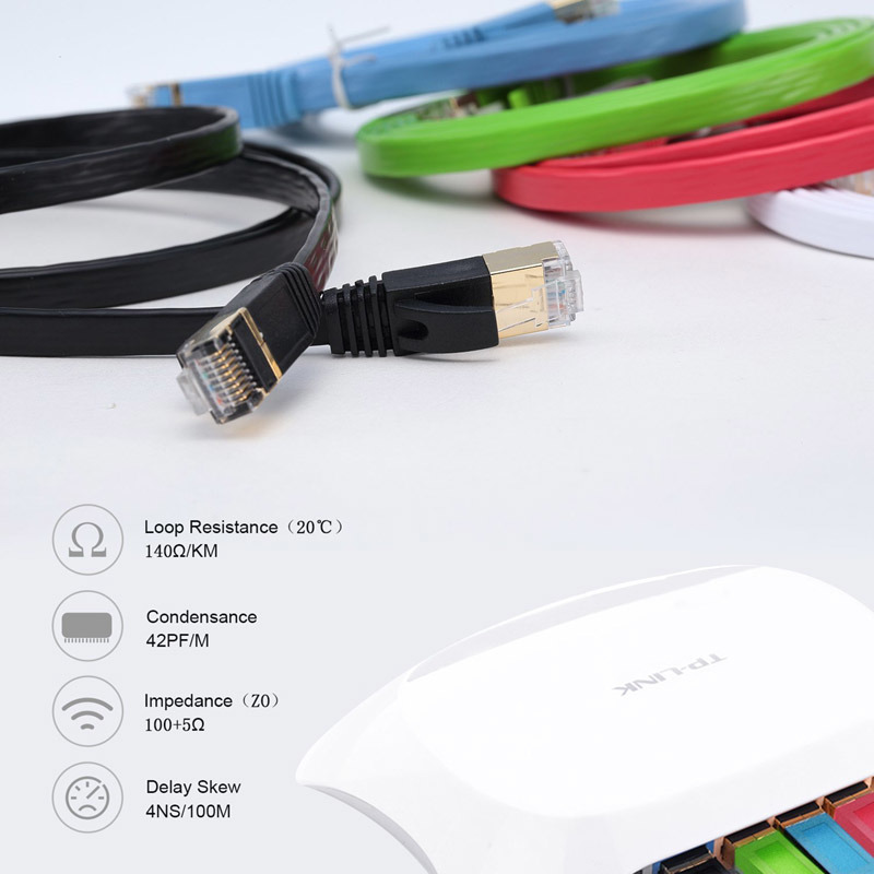 60FT High Quality Cat7 SSTP SFTP Shielded Patch Cable 600MHz