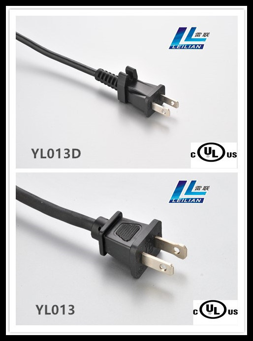 Yonglian Yl013D UL/cUL Standard Power Cord with Two Pins