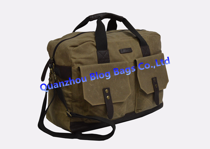 Fancy Custom Waterproof Big Canvas Duffel Tote Bags for Travel