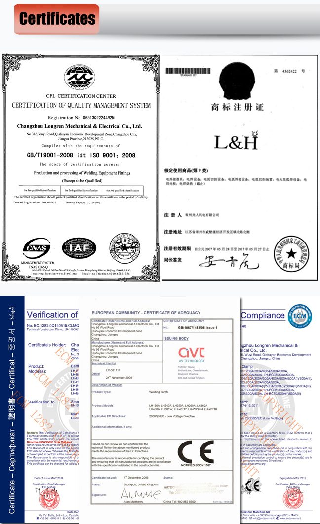 Euro Connector Centrol Adaptor Welding Parts for Welding Torch