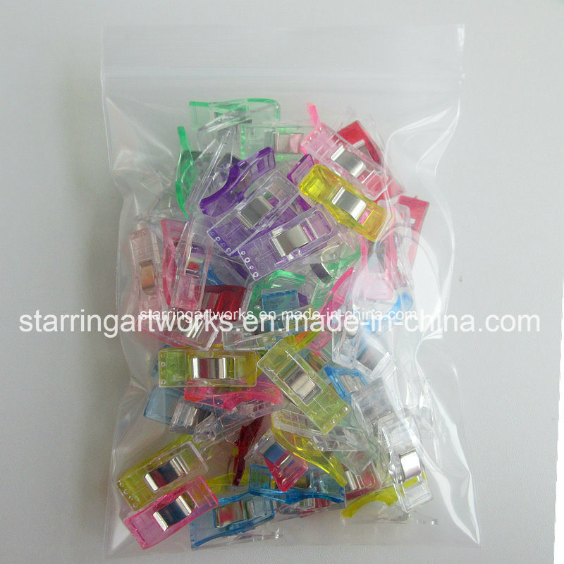 Multicolor Clips 27mm Plastic Colorful Wonder Quilter Clamps
