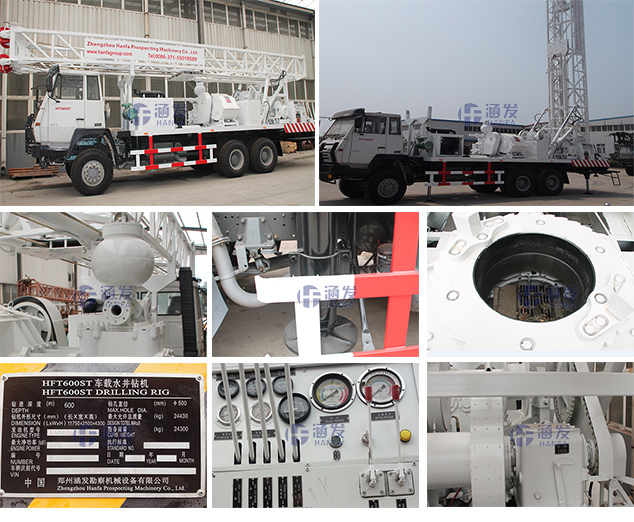 600m Depth! Truck Mounted Water Well Drilling Rig with Competitive Price (HFT600ST)