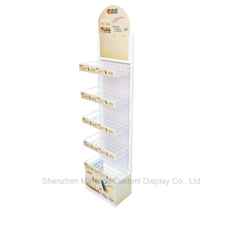 Retail Store 5-Layer Snack Basket Shelf Melon Seeds Display Stand
