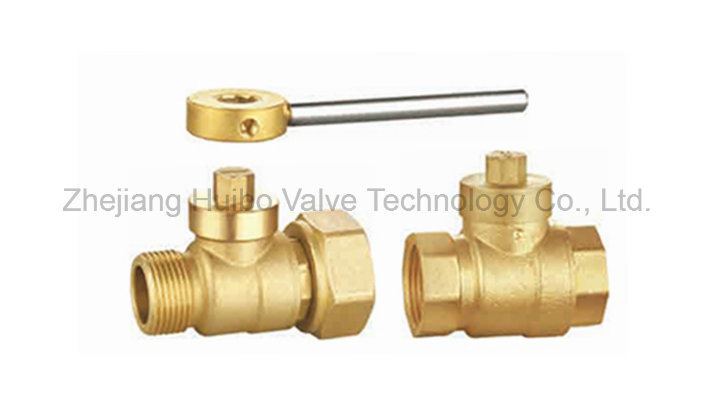 Male/Female Magnetic Lockable Brass Ball Valve 3/4''x 1'' Inch