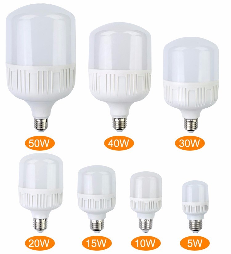 PBT+PC+Al 3-15W Big Power T Light Higher Wattages LED Bulb Plastic Aluminum