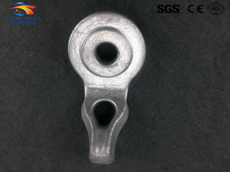 Forged Steel Electric Power Fitting Single Strand Angle Eyelet