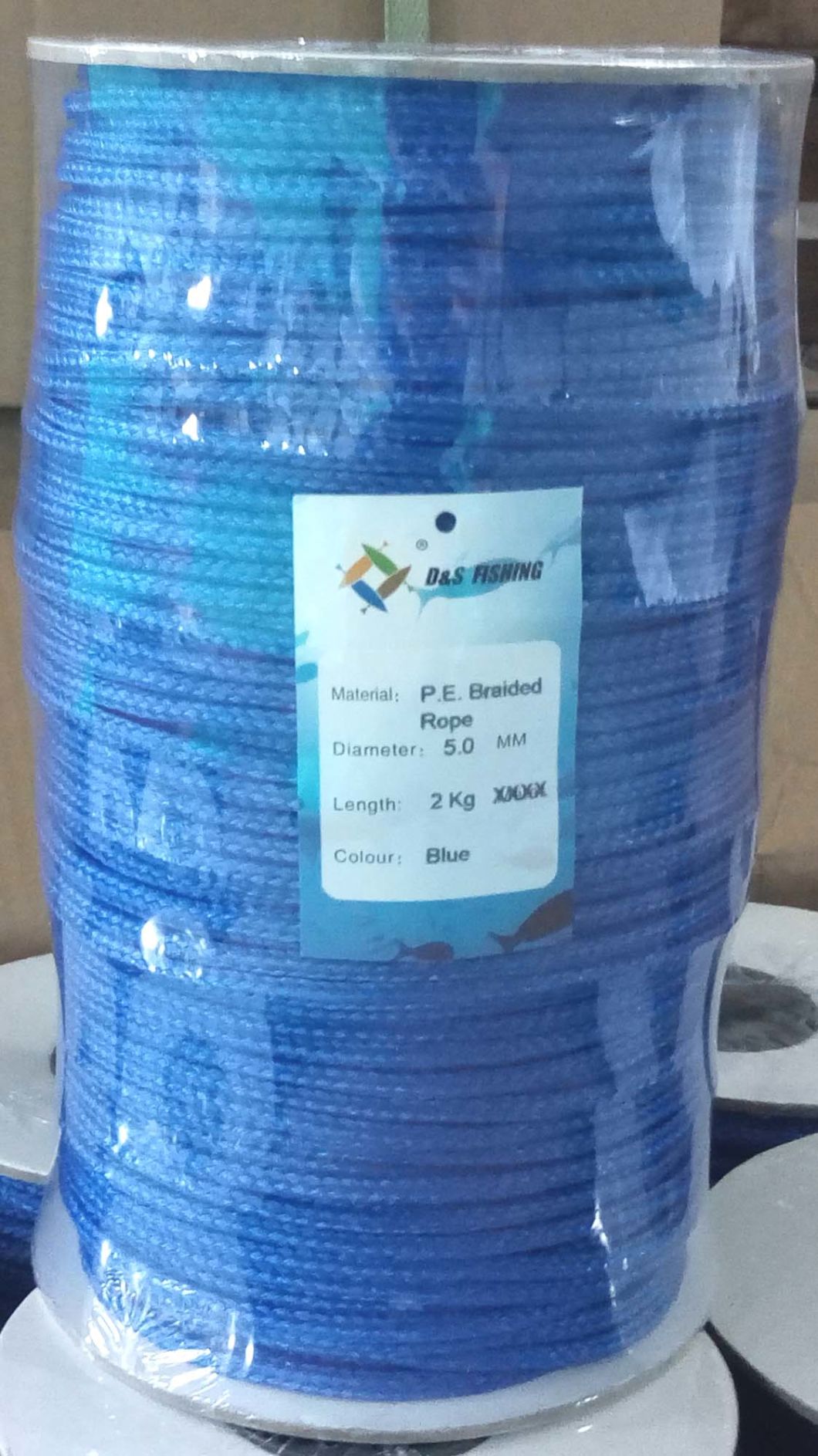 Blue Colour PE Braided Twine Rope