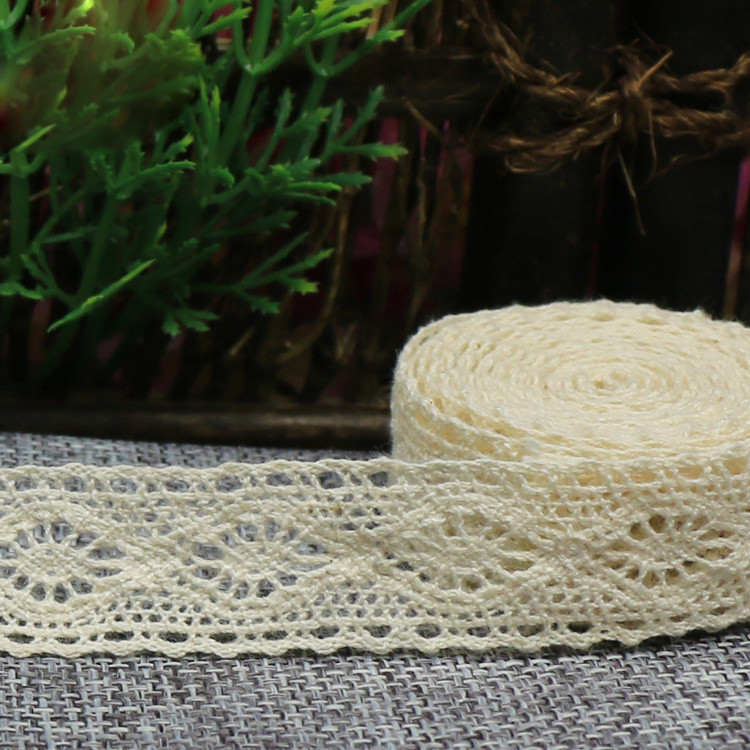 French Knitted Trimming Cotton Crochet Chemical Lace
