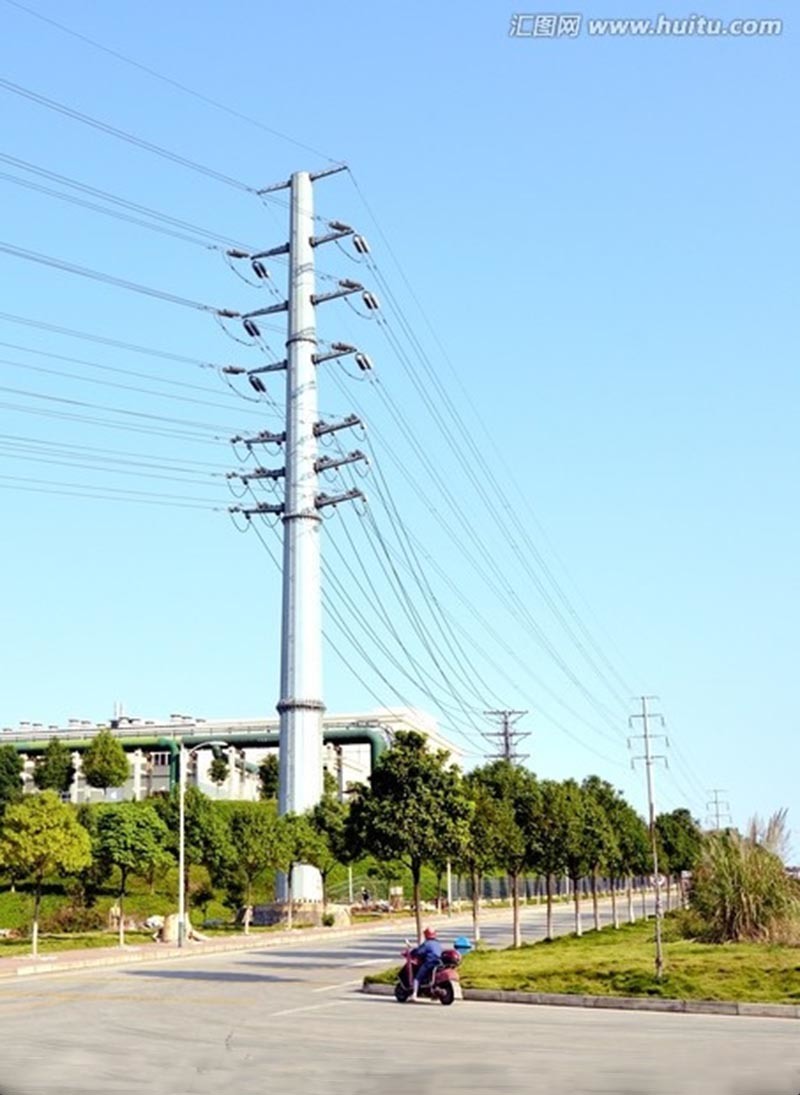 Mingzhu Factory Price Steel Pipe Power Transmission Line Monopole Tower