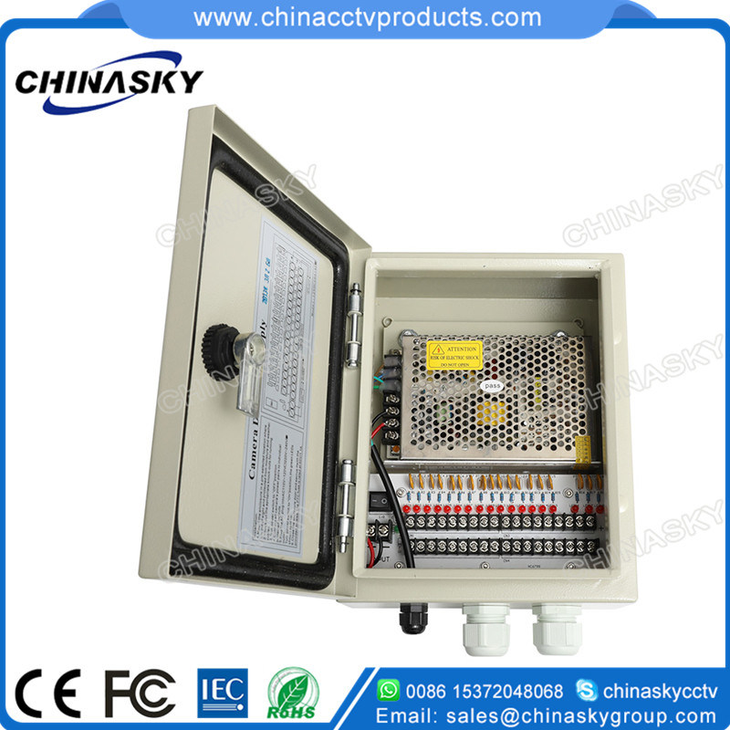 12VDC 10AMP 9CH Water-Proof CCTV Power Supply Box (12VDC10A9PW)