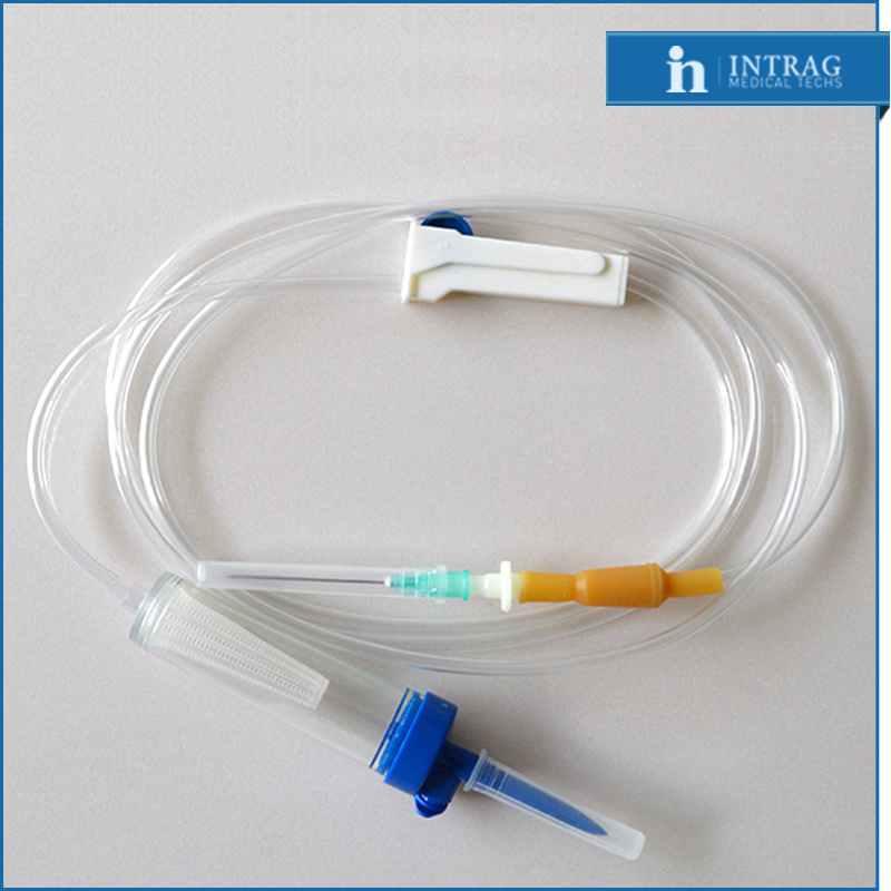 Disposable Sterile Infusion Set with Thin Latex Connector