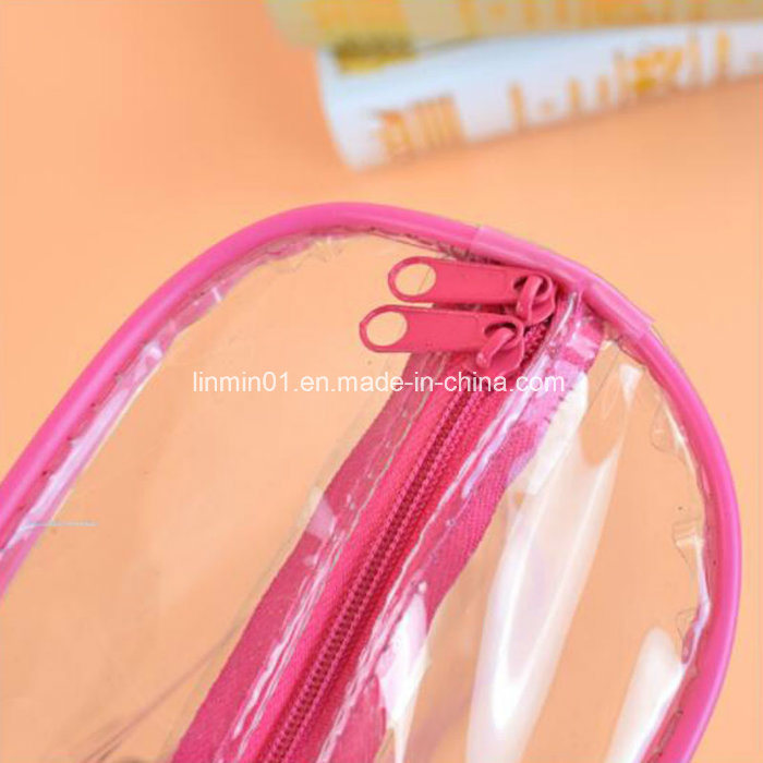 Custom PVC Clear Cosmetic Bag for Lady