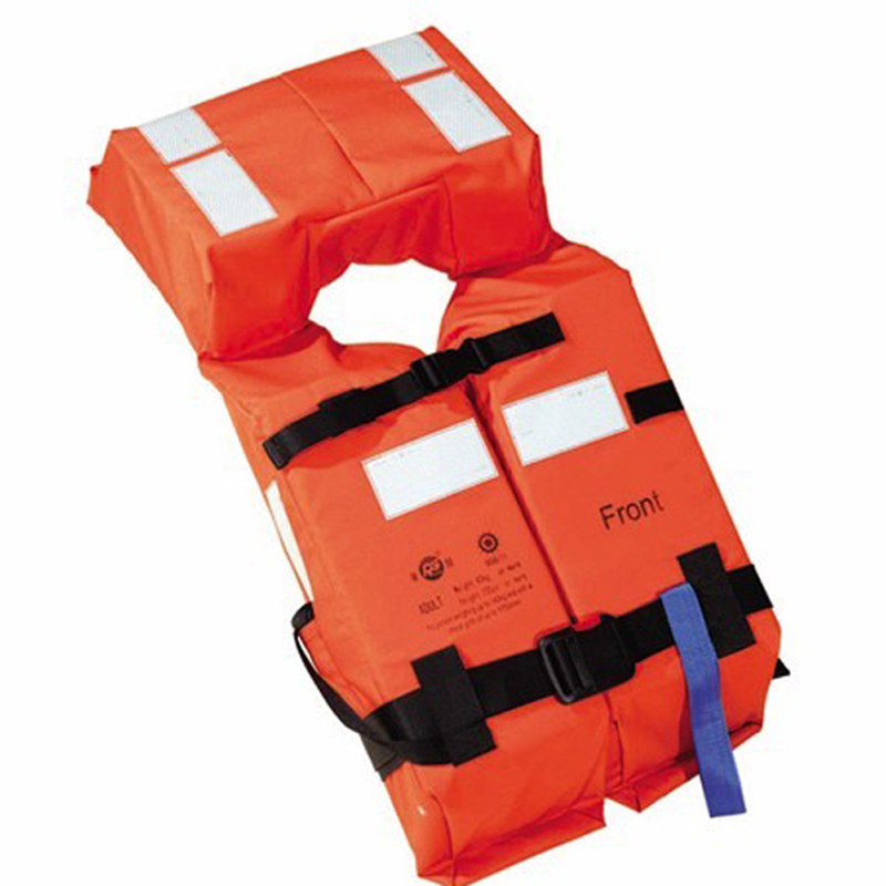 Customized Orange Reflective Life Vest with Lifesaving Whistle Life Jacket