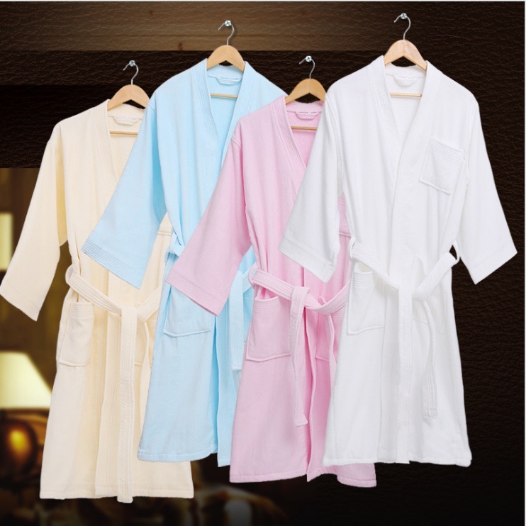 Good Quality Cotton Embroidery Couples Home Hotel Bathrobe