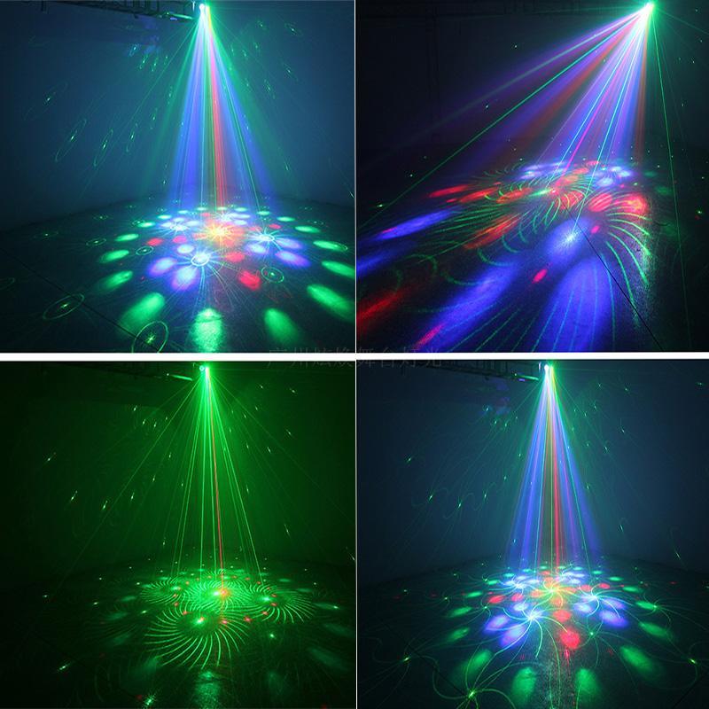 Disco RGB Moon System Flower Pattern LED Stage Laser Light