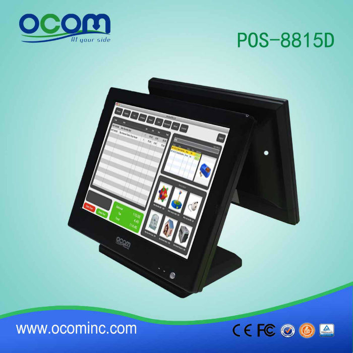 Dual Screen Electronic Cash Register for POS Terminal All in One PC