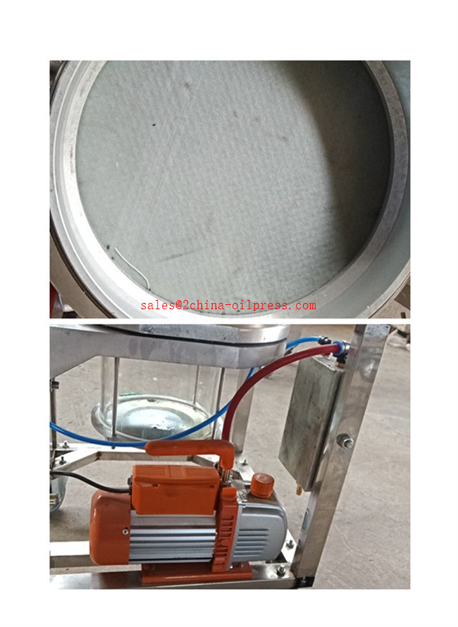 Mini Cooking Oil Filter Machine with Vacuum Pump