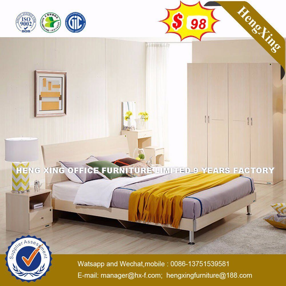 New Fashion Storage Organizer Spotlight Wooden Bed (HX-8NR0845)