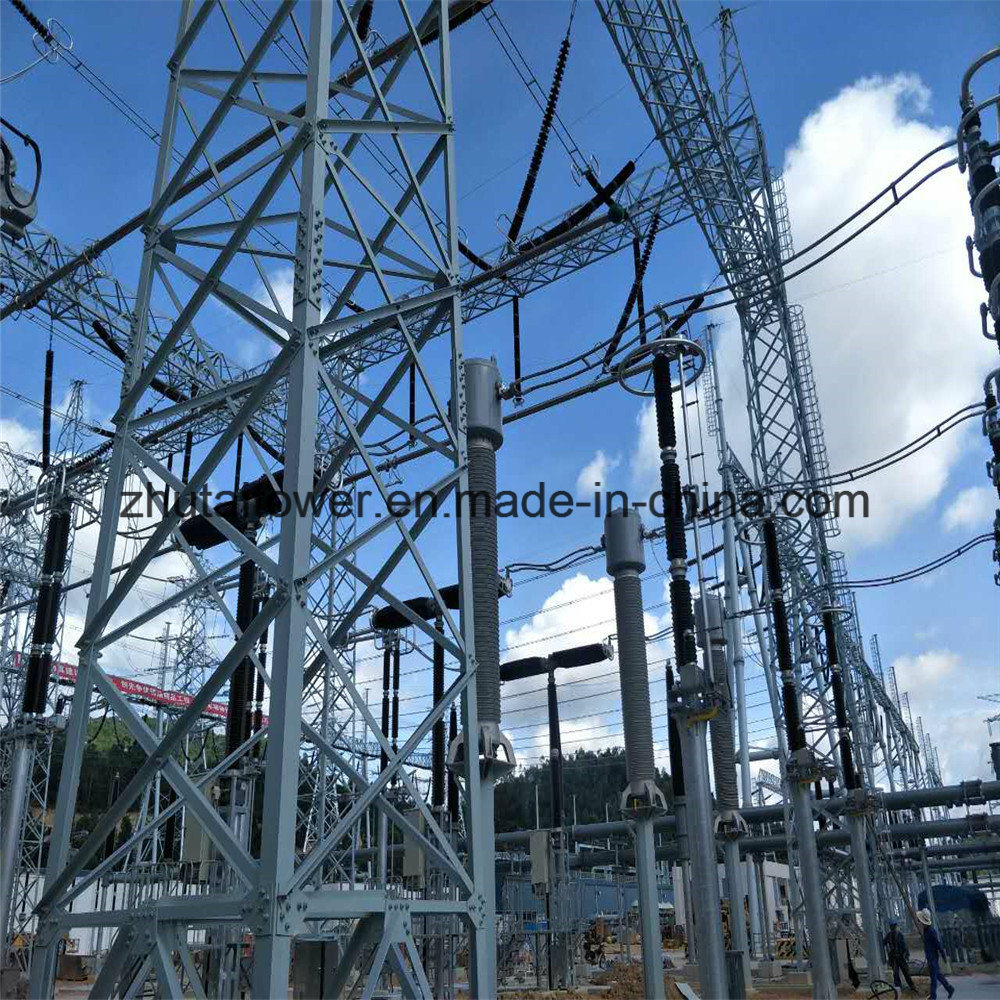 132kv/500kv Electric Transformer Substation Steel Tower
