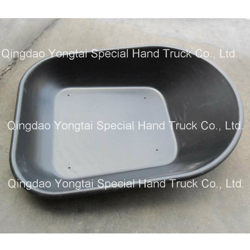 4cuft 58 Liter Black PP HDPE Poly Tray for Wheelbarrow