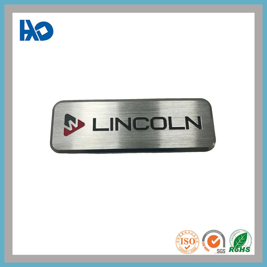 High Quality Die Casting Logo Custom Aluminum Nameplate