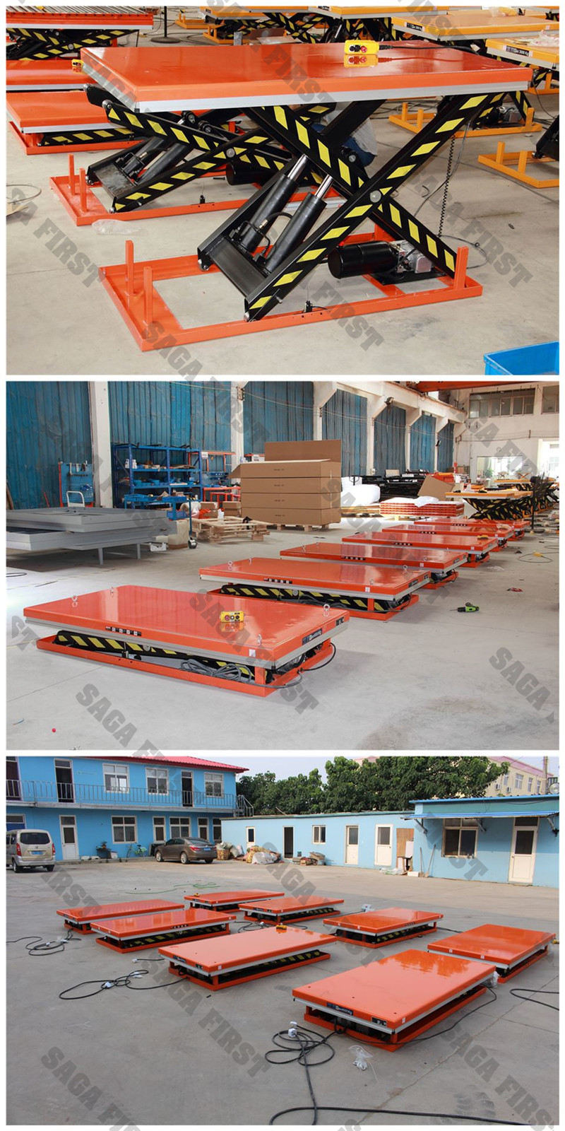 2ton Standard Static Scissor Lift Table Factory Warehouse Use