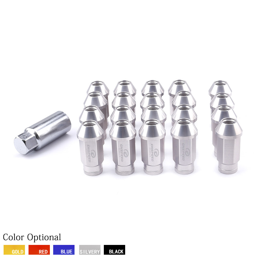 M12X1.5 Racing Wheel Nuts 20PCS Racing Lug Nuts+Security Key