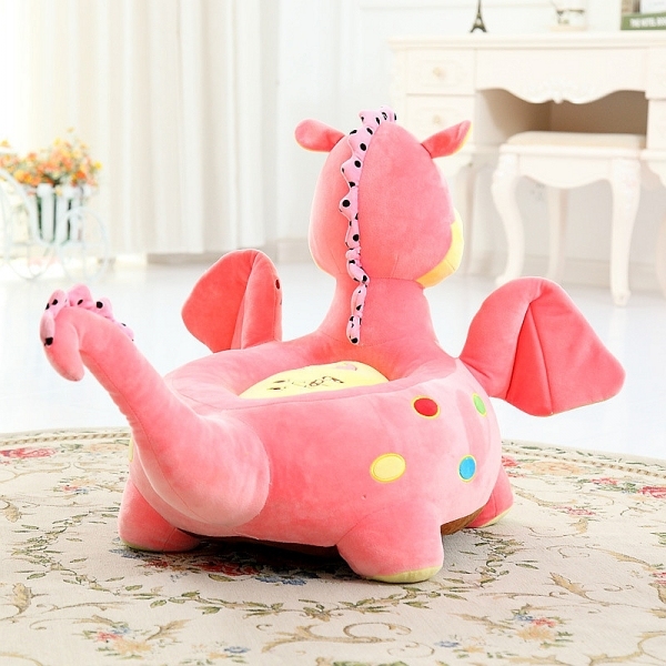 Plush Stuffed Kids Children Dinosaur Dragon Cartoon Tatami Seat Chair