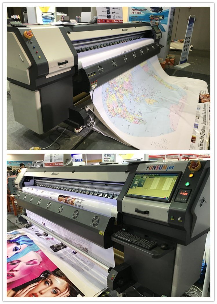 Funsunjet Fs-3208K Digital Solvent Large Format Printer (3.2m, KONICA 512I heads, 240sqm/h)