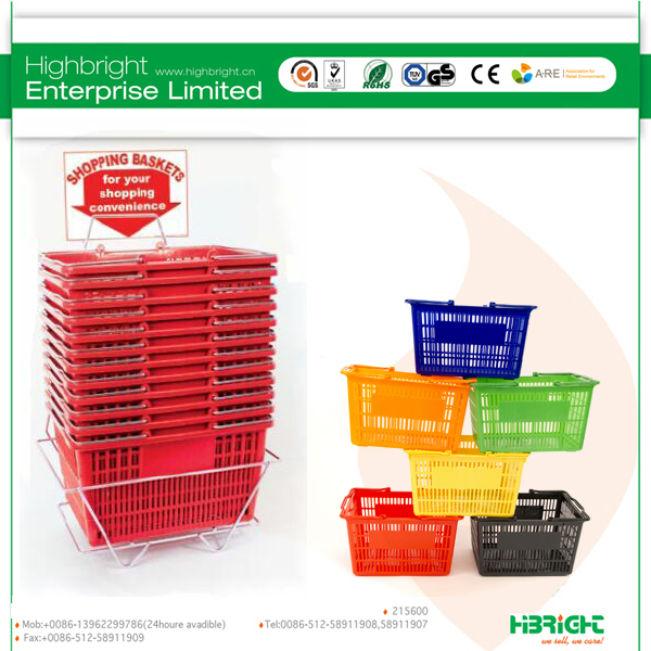 American Style Plastic Shopping Basket (HBE-B-15)