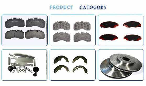 Semi-Metallic Front-Wheel Commerical Vehicle Brake Pad for Mercedes-Benz