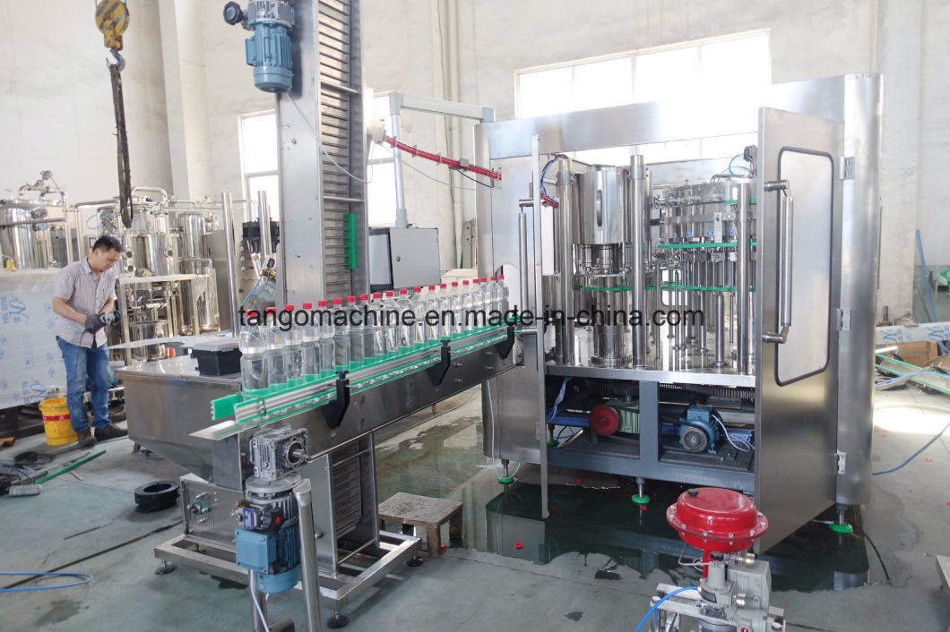 Automatic Pet Bottle Soda Water Filling Bottling Package Machine