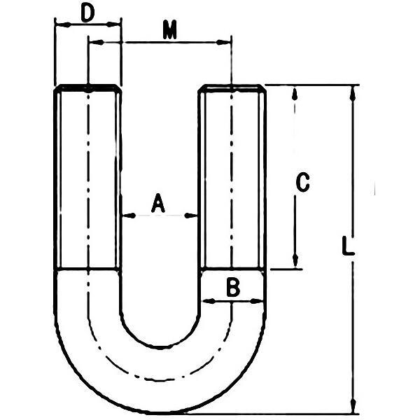 Stainless Steel L Bolt, J Bolt, U Type Bolt Hook Anchor Bolt / U Bolts