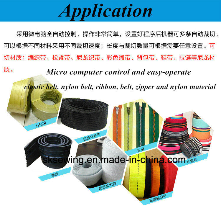 Automatic Strip Nylon Webbing Cutter Hot Blade Fabric Cutting Machine