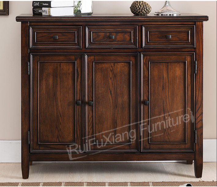 Ruifuxiang Oak Wood Shoe Cabinet (AL330)