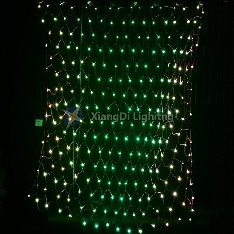 Color Changing RGB LED Net Light Waterproof Low Voltage with Controller