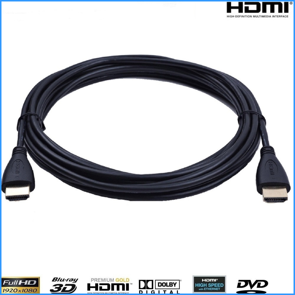 Wholesales 24K Gold 1.4/2.0V HDMI Cable Highspeed for 3D/4K/HDTV/PS31080P/2160p